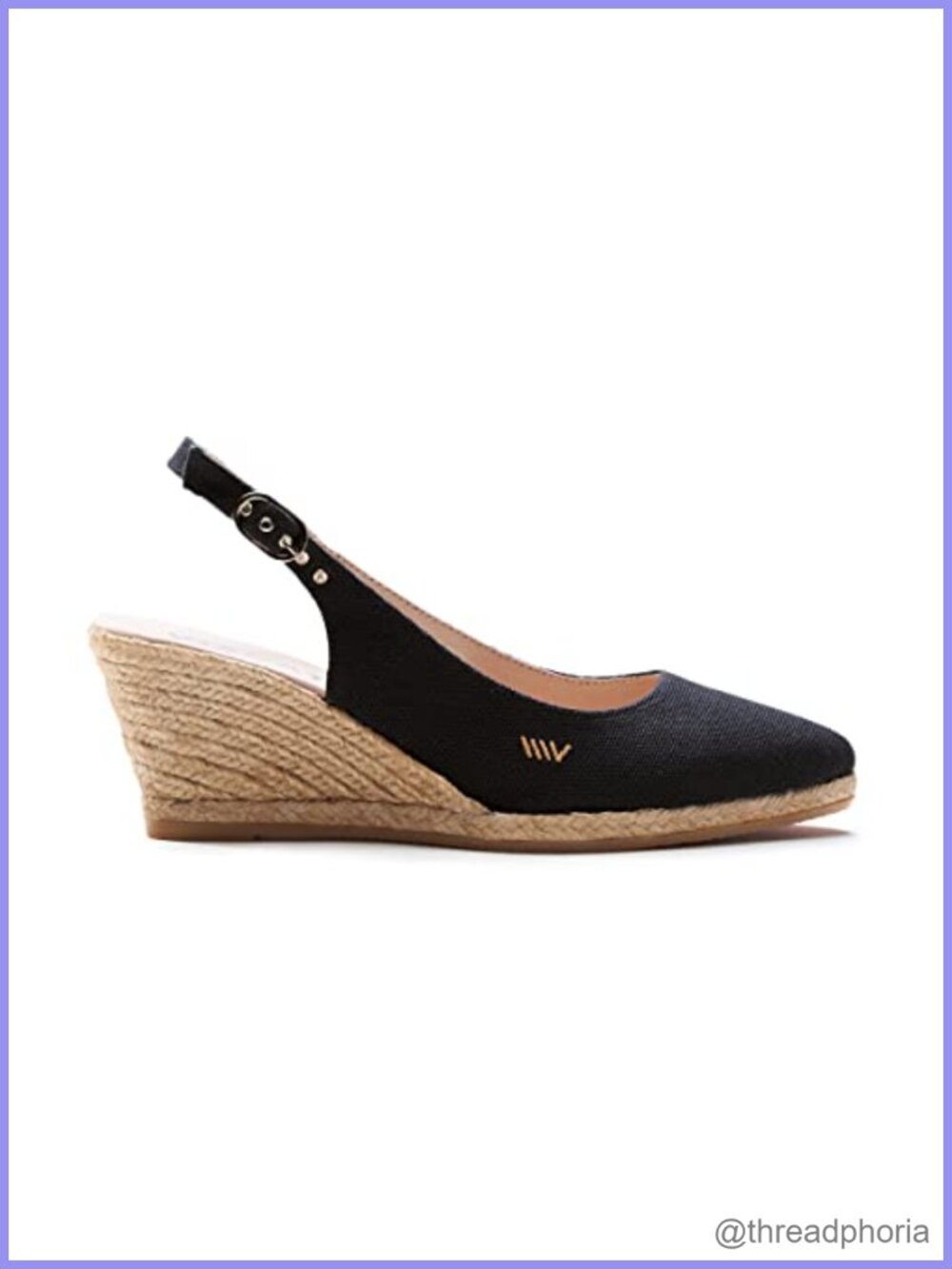 VISCATA Palomera Espadrille Canvas Slingback Wedge Sandals
